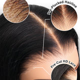 natural water wave 9x6 glueless lace wig