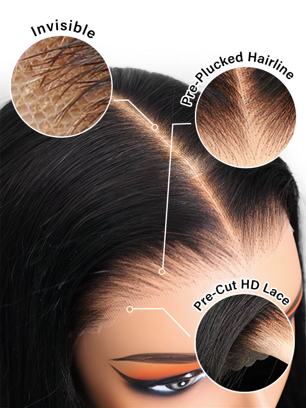 natural water wave 9x6 glueless lace wig