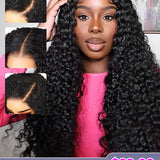 Wavymy HD Lace Wear & Go Pre-Bleached Wigs Dome Cap Glueless Water Wave 4x6 Lace Closure Wig 180% Density