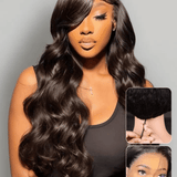 Wavymy Upgrade 13x6 Max Lace Frontal Wear & Go Wigs Dome Cap Glueless Body Wave Wigs 180% Density