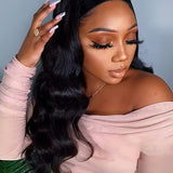 Wavymy Body Wave Headband Wig 100% Virgin Human Hair Half Wig Natural Hairline No Glue Wigs