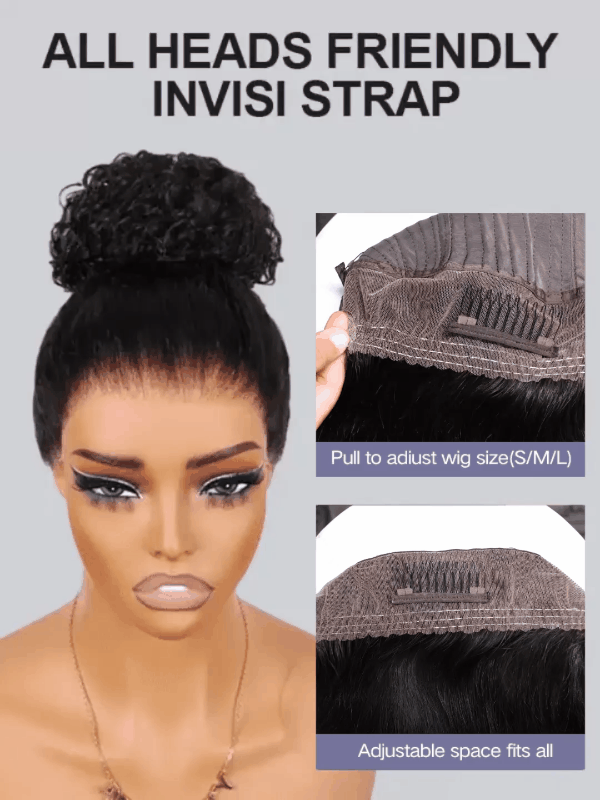 invisible drawstring 360 glueless wig