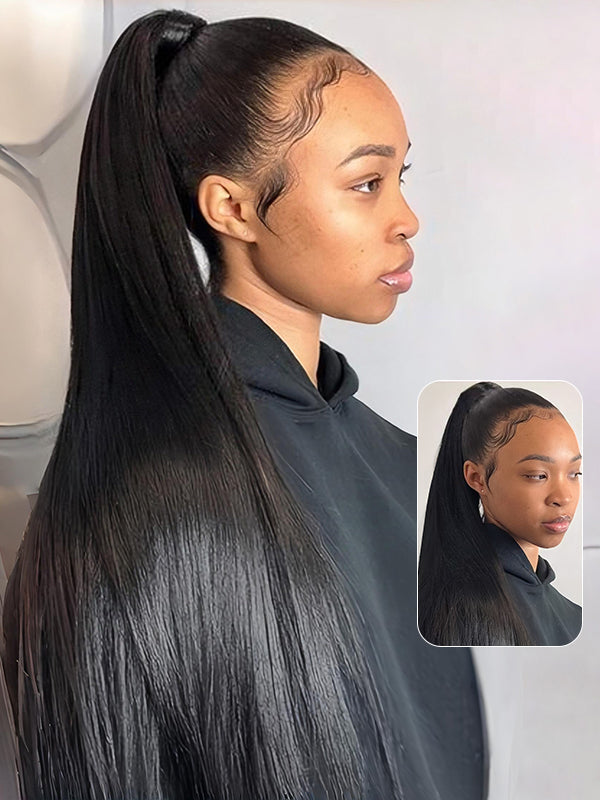 straight 360 glueless wig