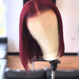 Wavymy 99J Colored Wear GO 4x6 Lace Glueless Straight Bob Wig