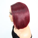Wavymy 99J Colored Wear GO 4x6 Lace Glueless Straight Bob Wig