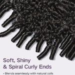 burmese curly wig with spiral curly ends