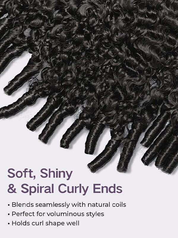 burmese curly wig with spiral curly ends