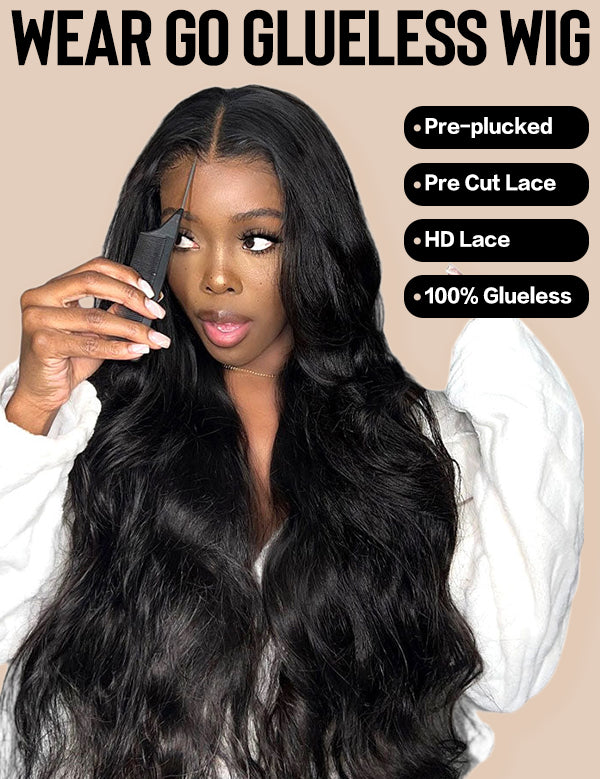 body wave glueless wig