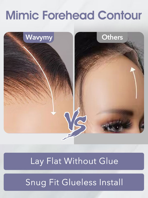 glueless lace wigs mimic forehead contour perfect fit