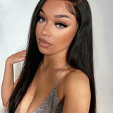 sleek straight 360 glueless wig