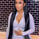 Wavymy M-Cap 9x6 Lace Wear Go Pre Cut Glueless Straight Pre-bleached Wigs 180% Density
