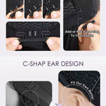 movable combs and c-shaped ear design