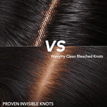 seamless bleached knots wig