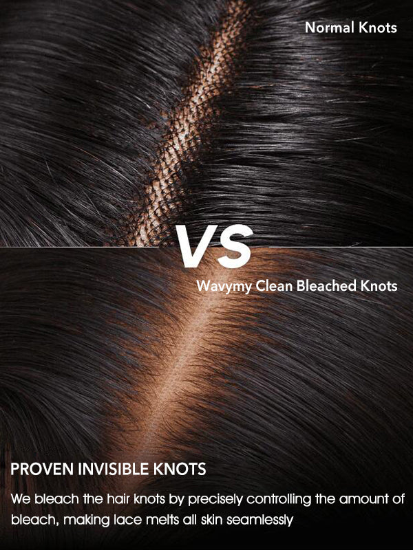 seamless bleached knots wig
