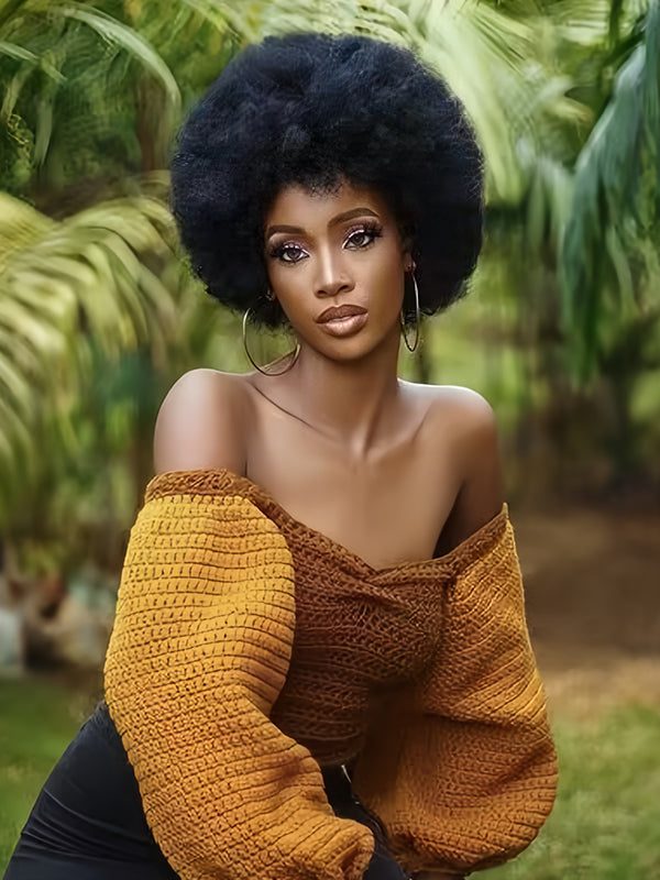 kinky curly pixie wig