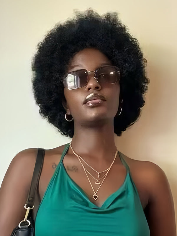 Afro pixie wig