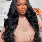 Wavymy Body Wave Upgrade 9x6 T-Part Lace Wig Pre-Plucked Wear Go Glueless Wigs 180% Density