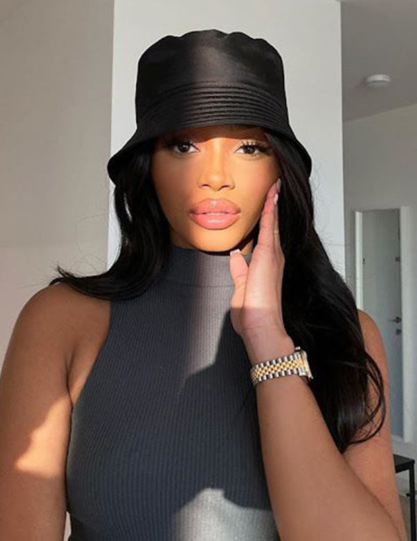 bucket hat wig human hair