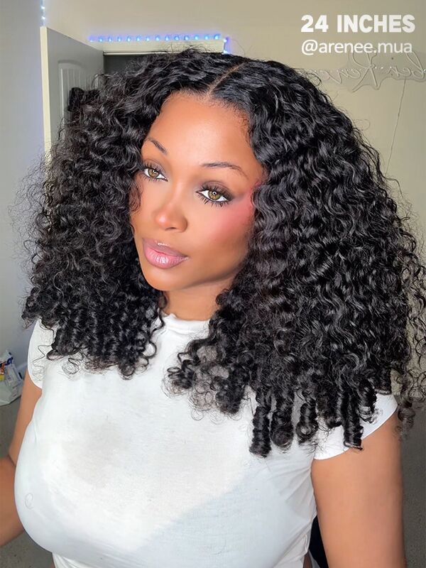 human hair 24 inch burmese curly wig