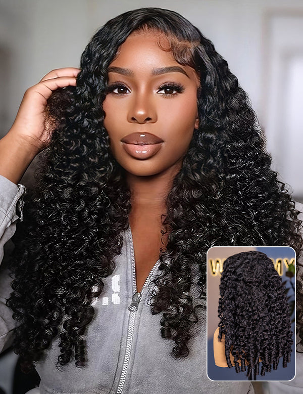 wear and go glueless lace burmese curly wig