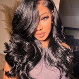 Flash Sale Wavymy C-Part Body Wave Wear Go Glueless Wig Pre-Cut Lace Closure Wig Pre-Plucked Natural Hairline 180% Density