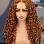 26 inch chestnut brown burmese curly wig