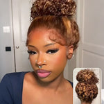 human hair highlight water wave 360 glueless wig