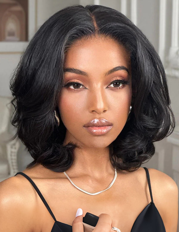 wave layered bob wig