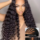water wave glueless lace wigs pre-cut pre-bleached