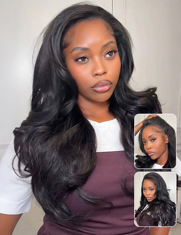 wear and go butterfly cut yaki straight wig