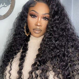 Wavymy Upgrade 13x6 Max Lace Frontal Water Wave Wear & Go Wigs Dome Cap Glueless Wigs 180% Density