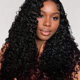 Wavymy C-Part Water Wave Pre-Bleached Wig Wear & Go Pre-Cut 7x5 Lace Wig Dome Cap Glueless Wig 180% Density