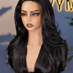 layered yaki wave half wig 22 inches hair