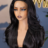 layered yaki wave half wig 22 inches hair