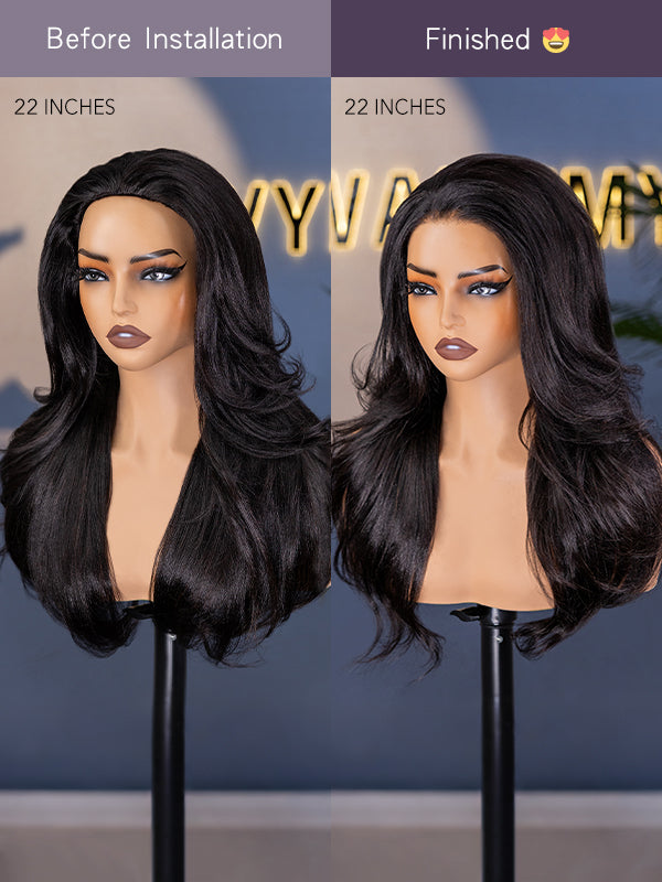 yaki half wig human hair