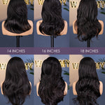 layered yaki wave half wig 14-24 inch length chart