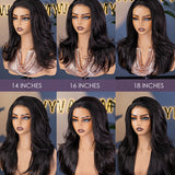layered yaki wave half wig hair length chart