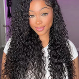 human hair water wave 360 glueless wig