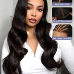 pre-bleached body wave glueless hd lace wigs