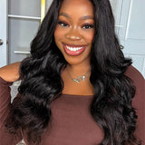 Wavymy Water Wave 13x4 & 13x6 Lace Frontal Wig Natural Color Wig 180% Density Human Hair