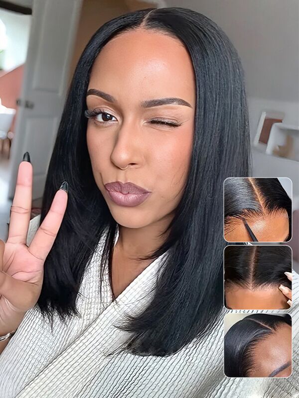 wear and go glueless yaki straight bob wig