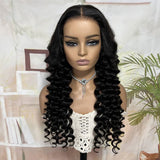 Wavymy 6x4 HD Lace Closure Glueless Wear Go Wigs  Wand Curl Wave 180% Beginner Friendly Wig