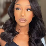 Wavymy Wear Go Glueless Short Bob Wigs 4x6 HD Lace Closure Bob Wig Body Wave 180% Density