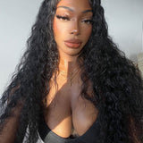 Wavymy HD Lace Wear & Go Wigs Dome Cap Glueless Deep Wave 4x6 Lace CLosure Wig 180% Density