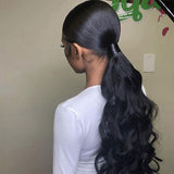 body wave wrap around ponytail