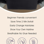 key features of headband wig human hair