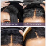 how to install a half wig