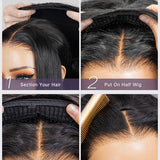 how to install a half wig