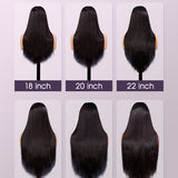 HD lace glueless wig human hair length chart