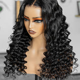 Wavymy 6x4 HD Lace Closure Wear Go Wigs Glueless Loose Deep Wave Wig 180% Beginner Friendly Wig